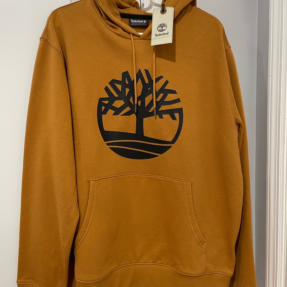 Timberland Brown Sweater with Iconic Tree Logo